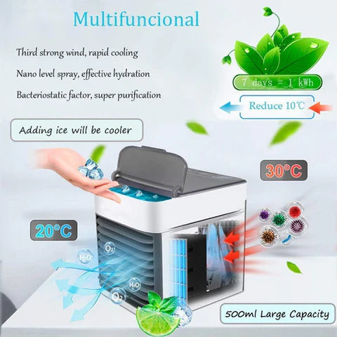 MINI AIRE ACONDICIONADO PORTATIL.